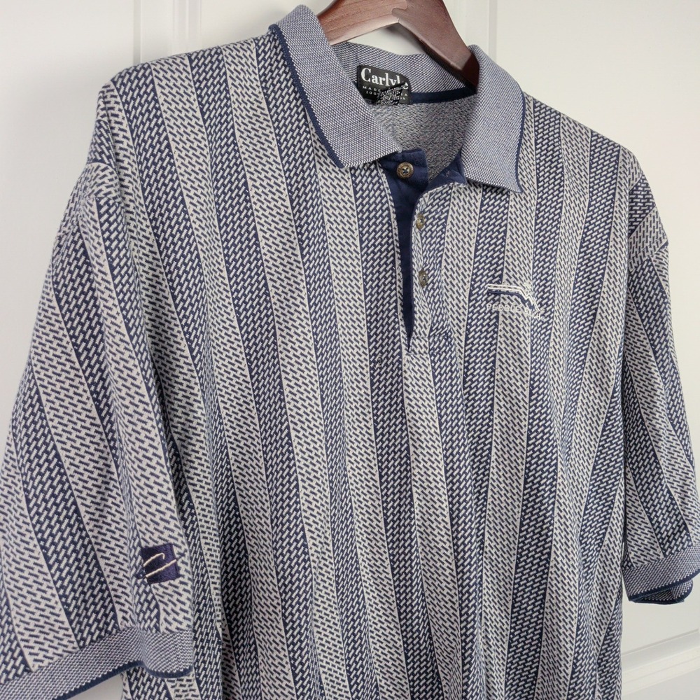 Vintage Pebble Beach Golf Links Polo Mens XXL Made USA Golf Shirt 90s